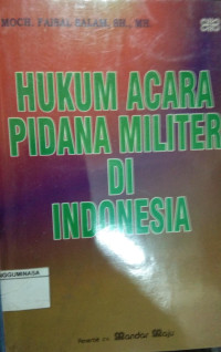 Hukum Acara Pidana Militer Diindonesia