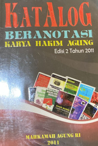 Image of Katalog Beranotasi Karya Hakim Agung