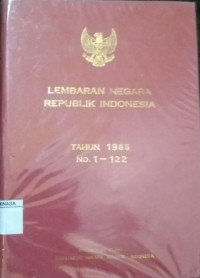 Lembaran Negara Republik Indonesia Tahun 1965 No. 1-122