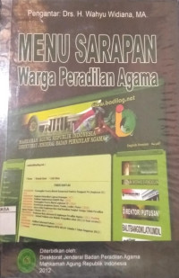 Image of Menu Sarapan Warga Peradian Agama